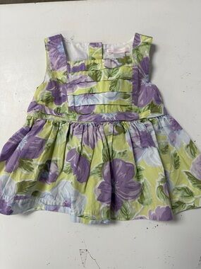 Janie and Jack Tea Time Sleeveless Floral Tank Shirt 2